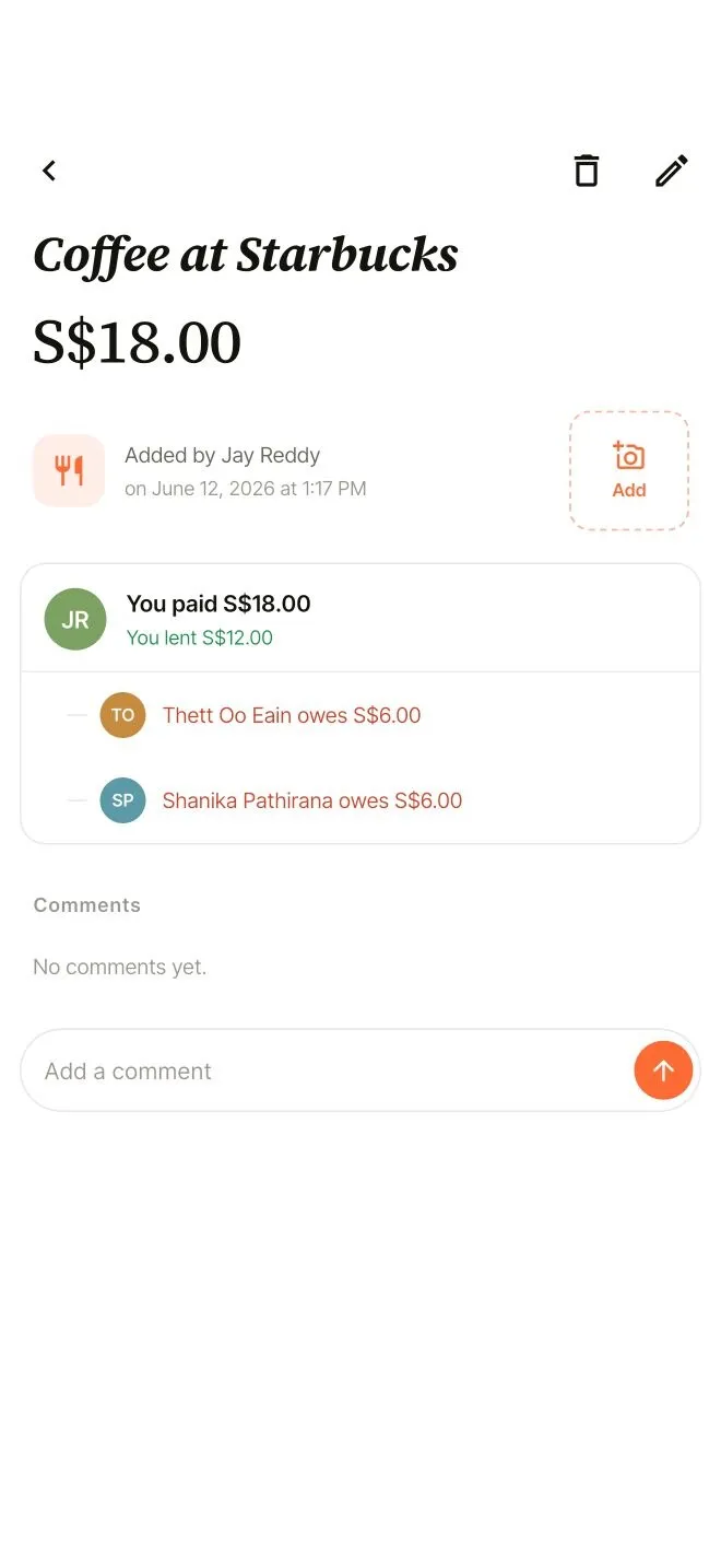 Multi-currency · Settl screenshot